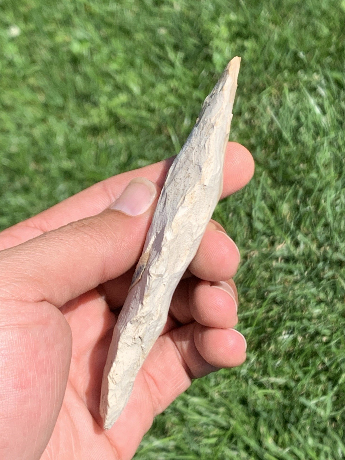 Authentic Archaic Digger Arrowhead 4 1/2 Inch Illinois Burlington Chert