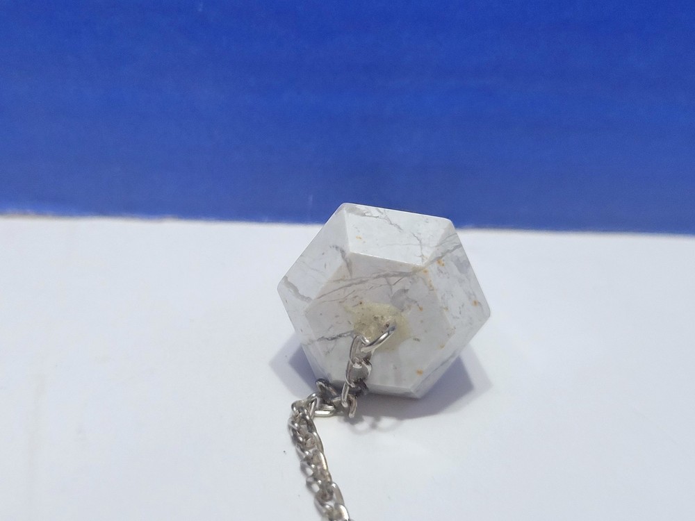 Vintage Howlite Pendulum for Dowsing