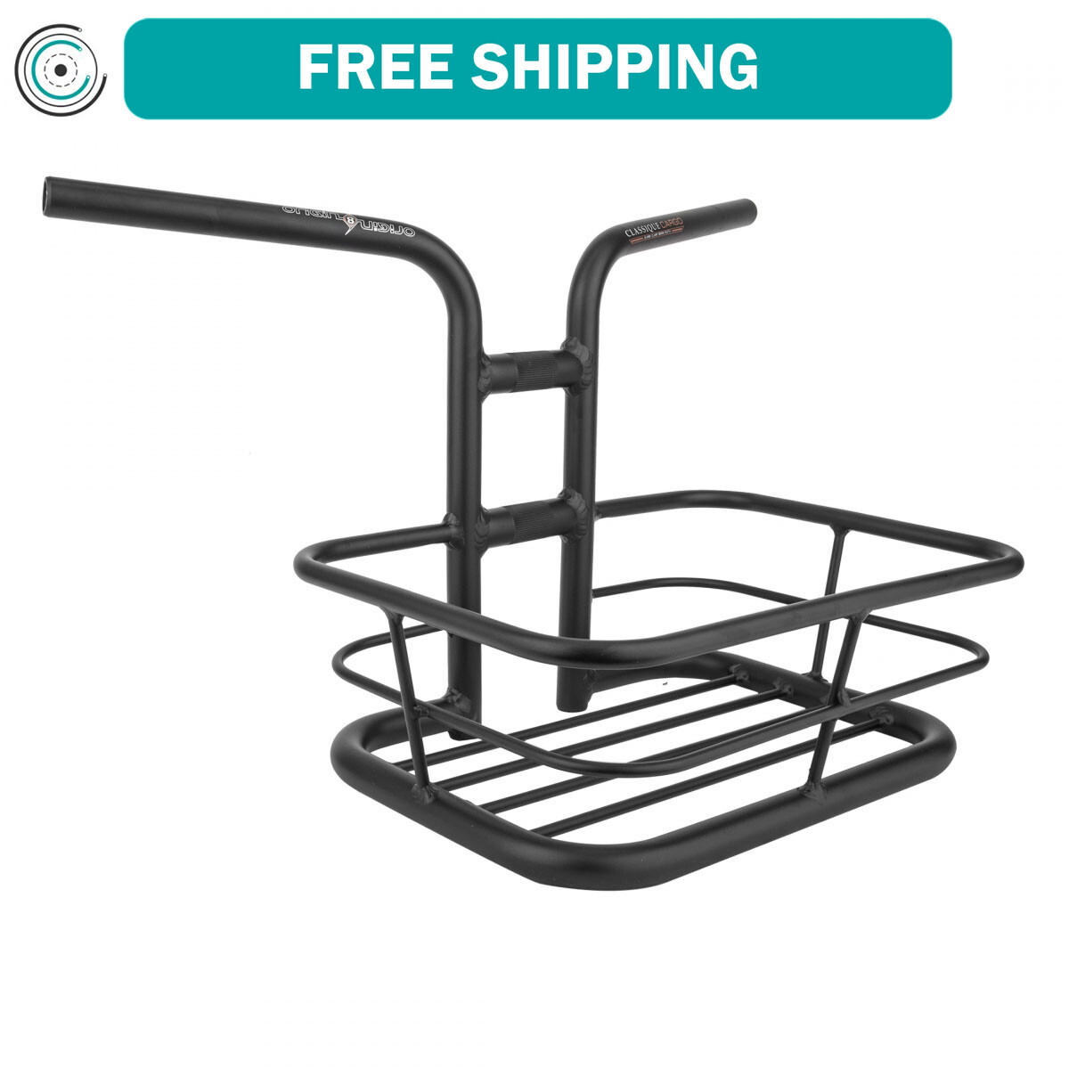 Origin8 Classique Cargo Bar Basket Black AL6061 13`x9.5`x4.75`
