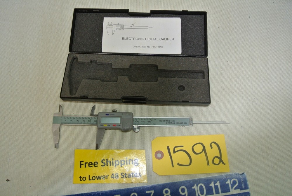 3 Machine Shop Tools Micrometer - Digital Caliper - Bruning Planimeter #80-511