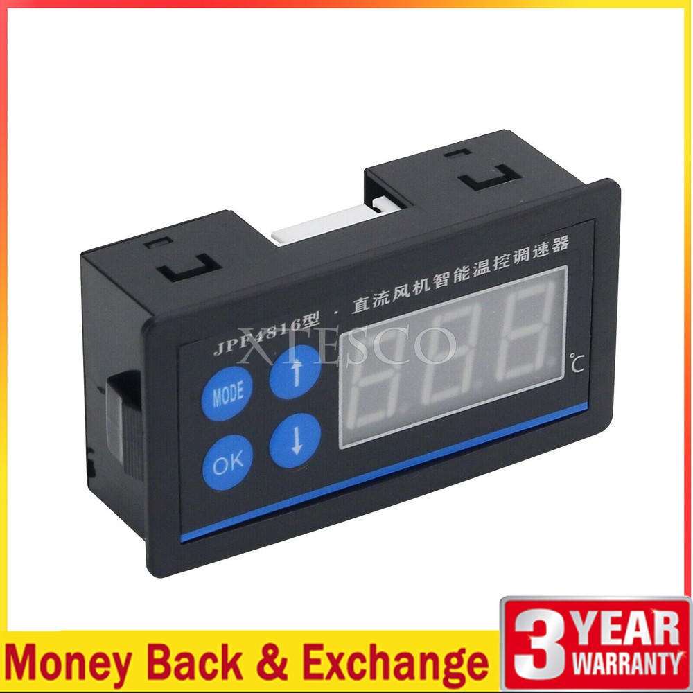 Chassis Fan Speed Controller DC 12V 24V 48V PWM Temperature Control+485 Serial