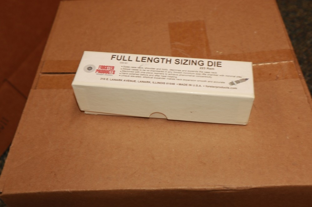 Forster Reloading # 005181 Full Length Sizing Die - 223 Rem Remington Sizer