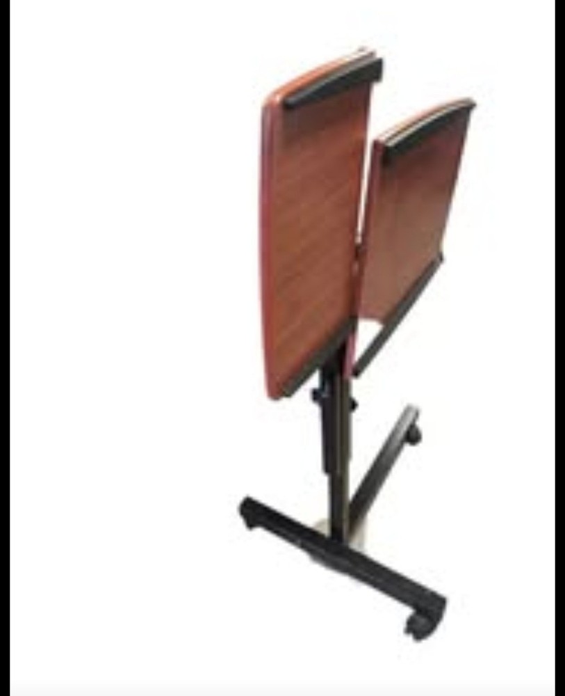 Portable Lectern Stand,Rolling Adiustable Laptop Desk. Multi-Purpose Split Level