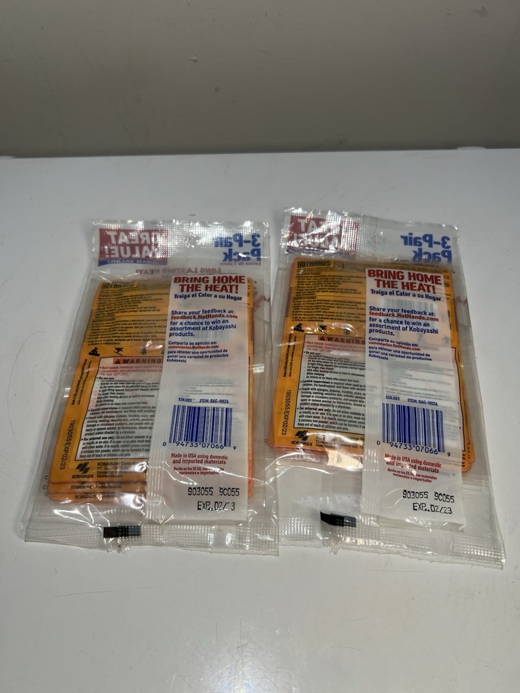 NEW HotHands Hand Warmers 6 Pair Value Pack