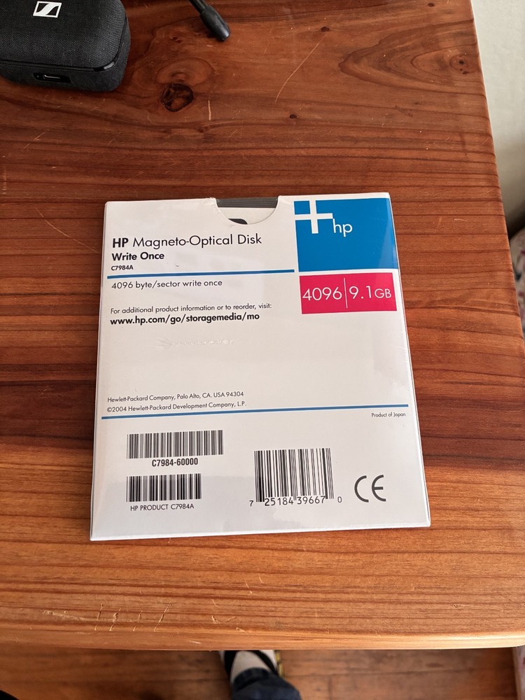 (4) HP C7984A 9.1GB WRITE ONCE OPTICAL MO DISK - *NEW* - SEALED