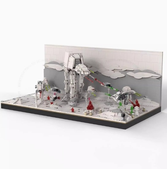 2334pcs Hos Battle Nebula War Series Assembly Block Set