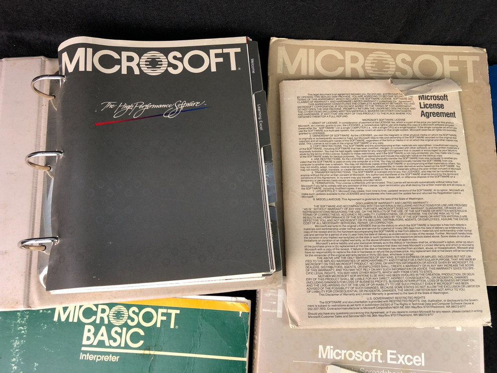 Vintage Macintosh Mircrosoft Multiplan Excel Basics Disks