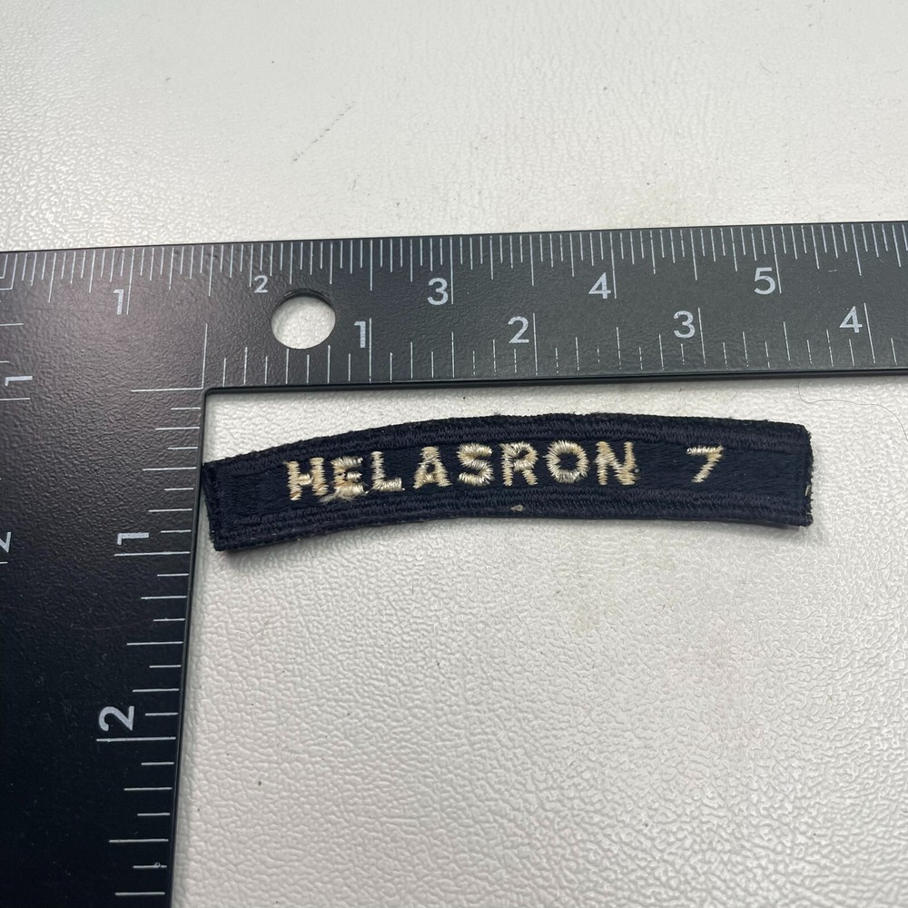 HELASRON 7 US Navy HELICOPTER SQUADRON Tab Patch (Rocker, UIM) 261B