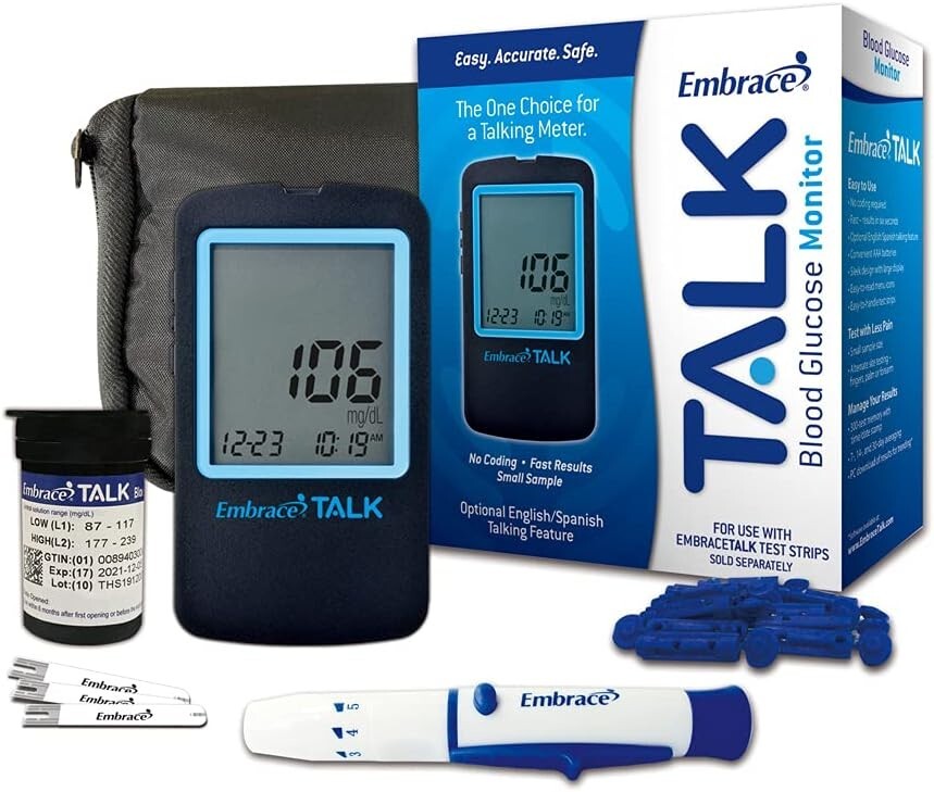 Embrace Talk Diabetes Testing Kit