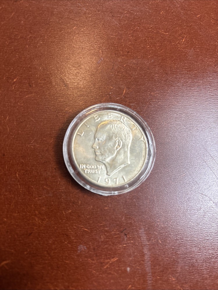 1971-S $1 Eisenhower 40% Silver Dollar Uncirculated - RAW - Encapsulated
