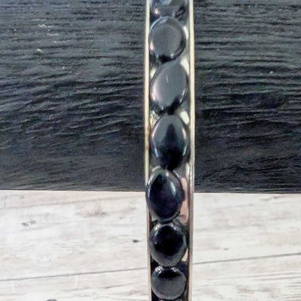 Vintage Bracelet with Black Beads - Condition Issues