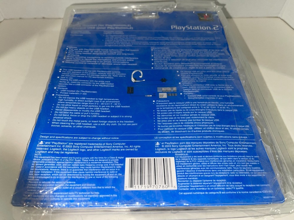 Logitech USB Headset Compatible with Sony PlayStation 2 - Open Box