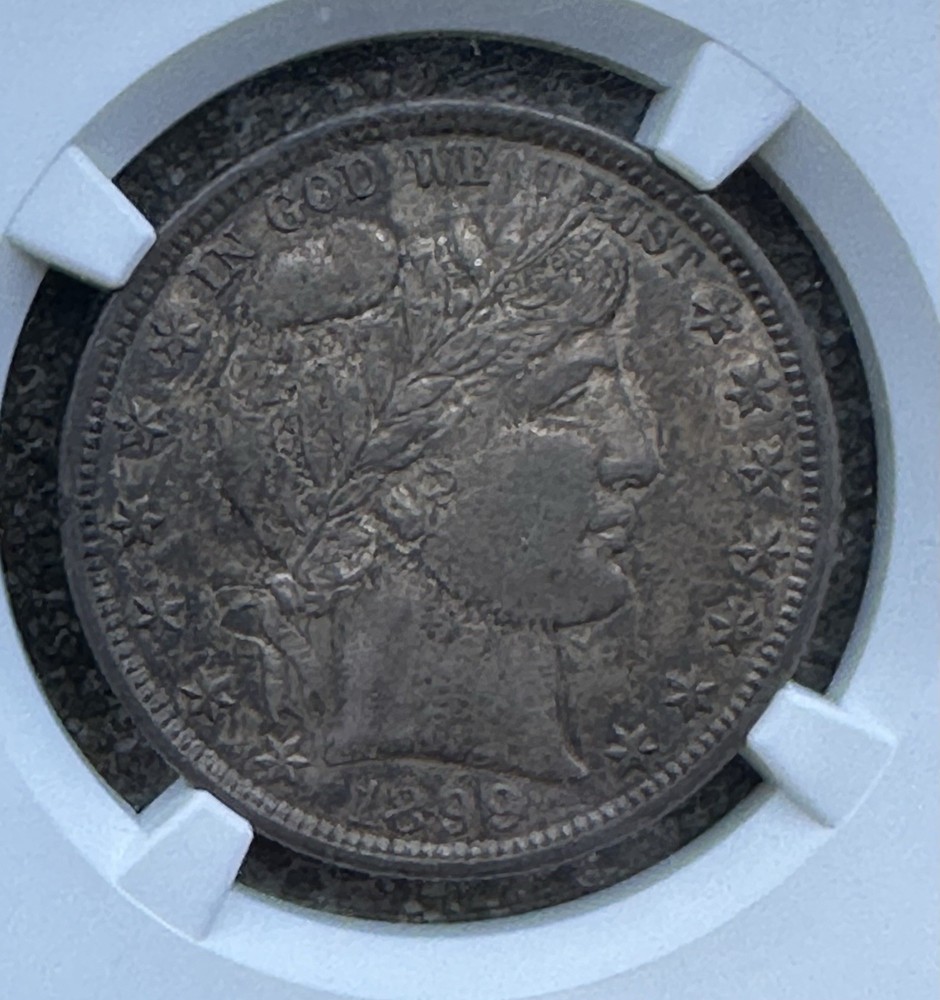 1899 BARBER HALF DOLLAR NGC AU58