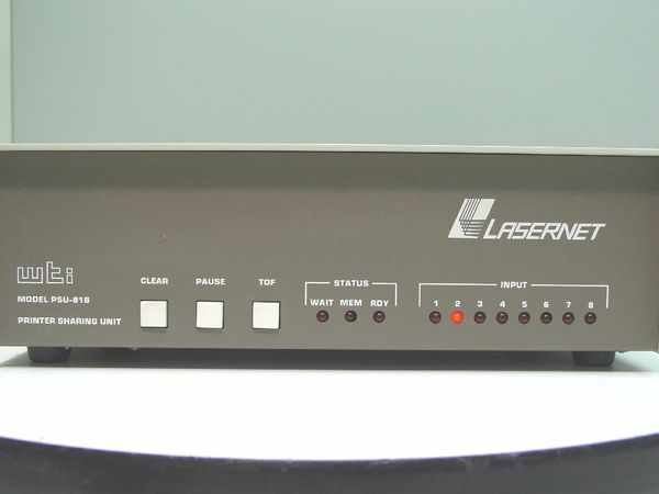 WTI Lasernet Printer Sharing Unit 256k Serial - Parallel PSU-81B