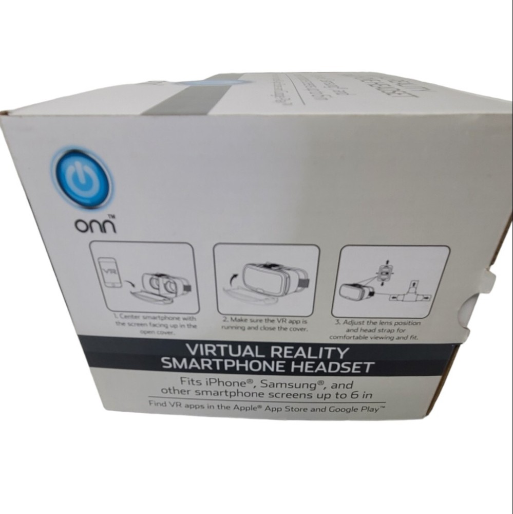 ONN Virtual Reality Smartphone Headset Red Smartphone Screen New in Box