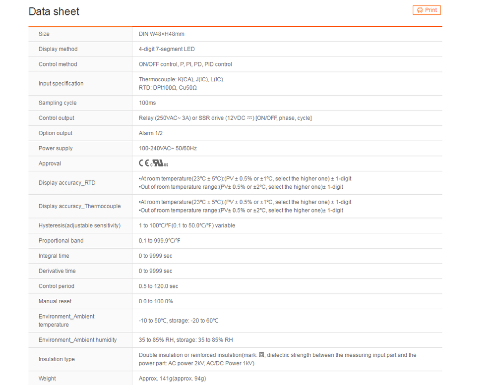 Autonics TC4S-24R Temperature Controllers Standard Type New 1PCS