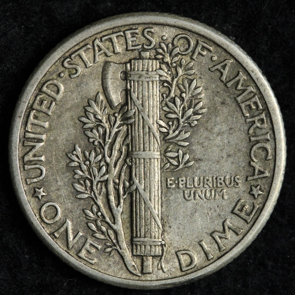 1926 Mercury Silver Dime AU E319 SYCC
