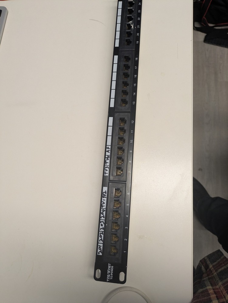 TRENDnet 24-Port Cat6 Unshielded Patch Panel (tcp24c6)