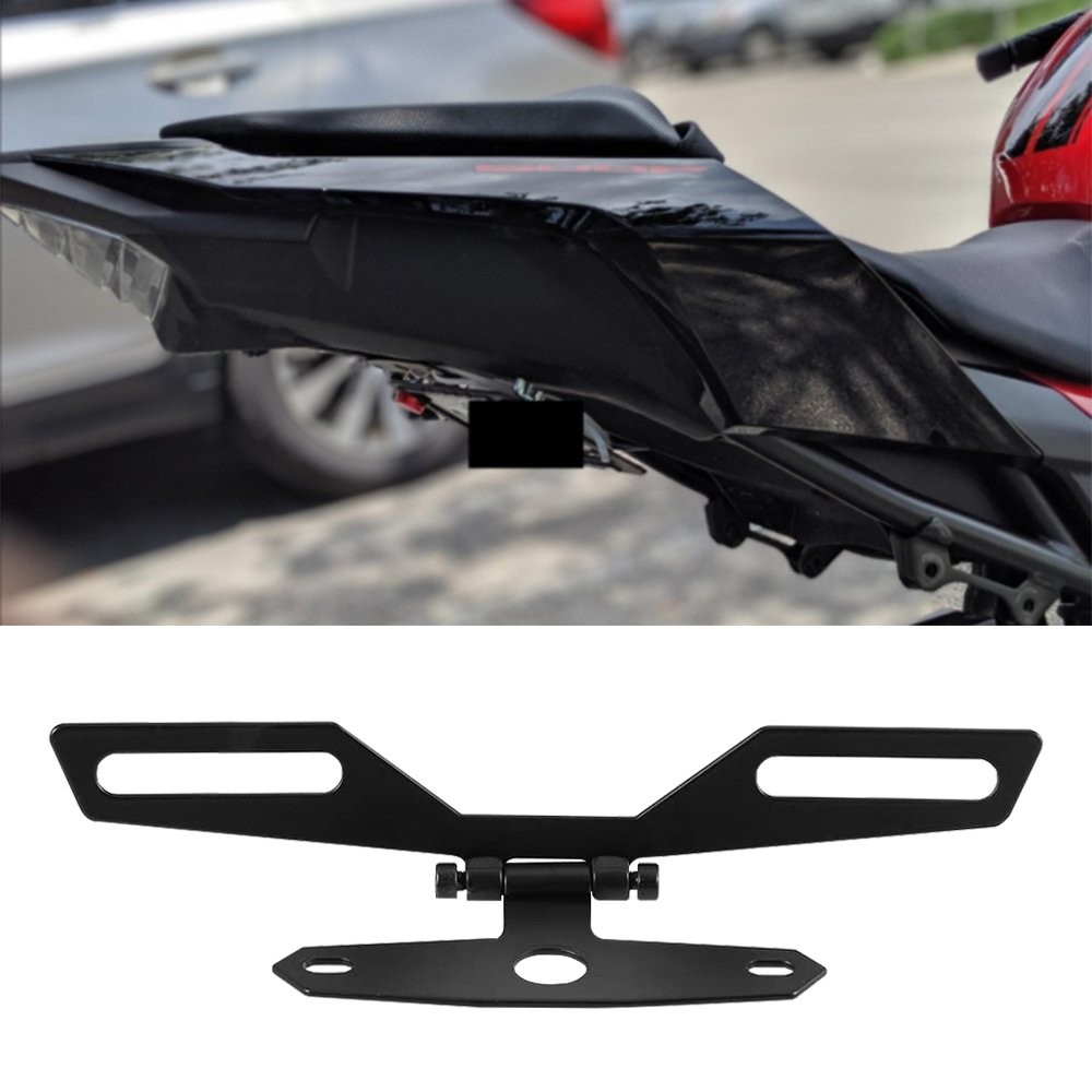 Aluminum License Bracket Plate Holder Tail Light Bracket Mount for Motorcycle