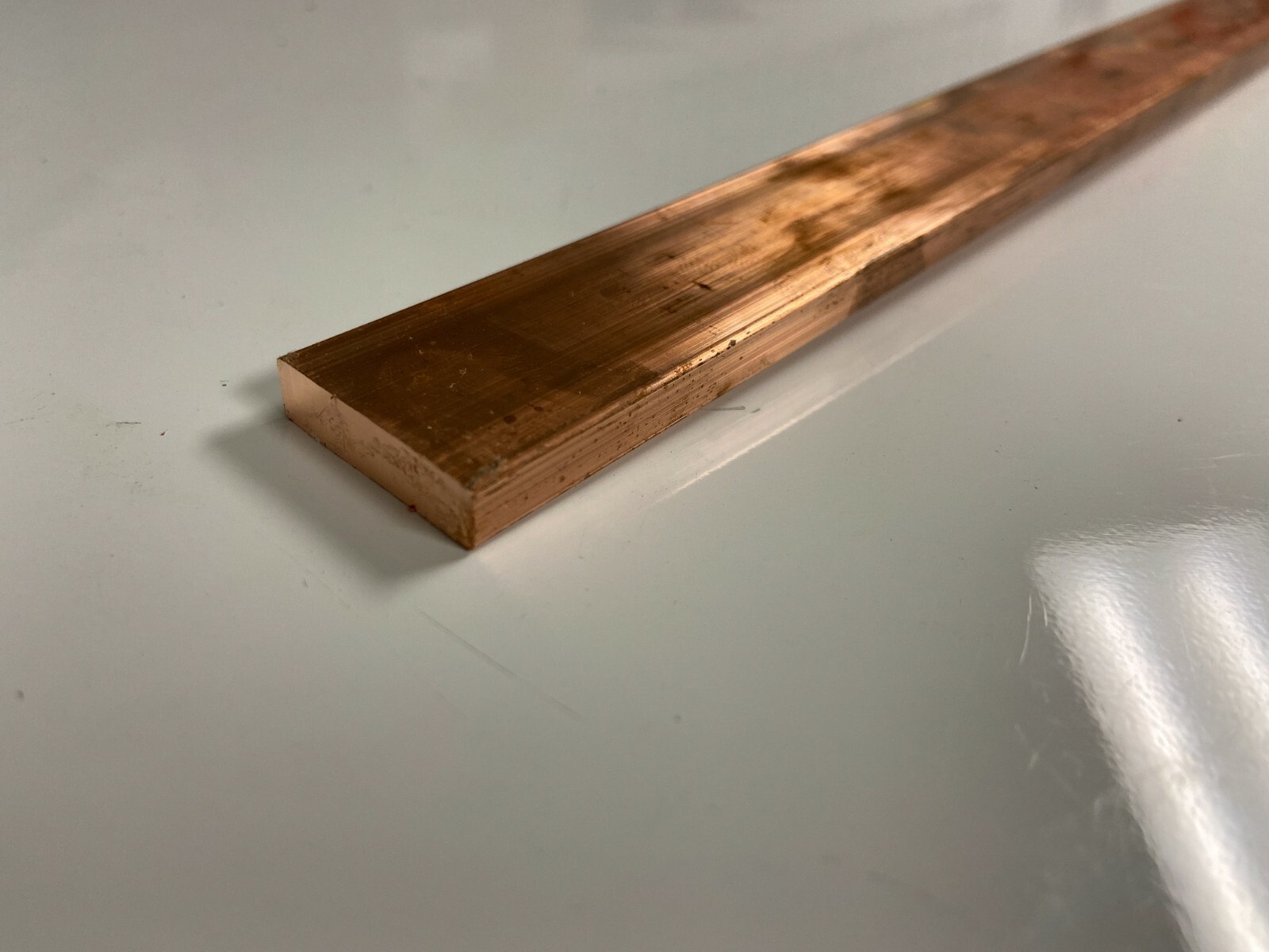 Copper 110 Flat Bar 1/4" x 1" x 12"-Long -- .25" x 1" Copper Bus Bar