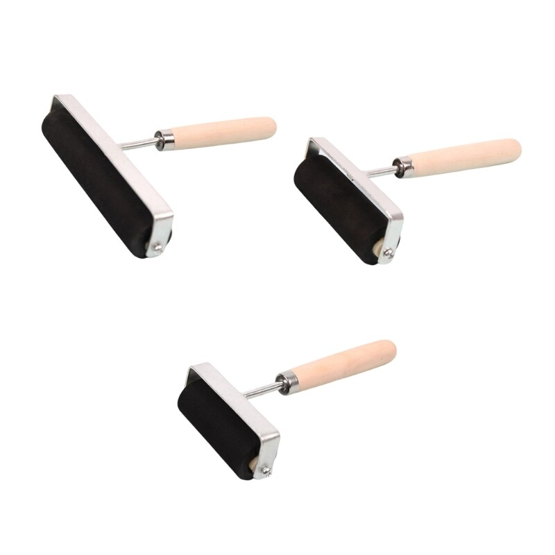 Soft Rubber Brayer,Rubber Brayer Roller Paint Brush Ink Applicators Art Craft