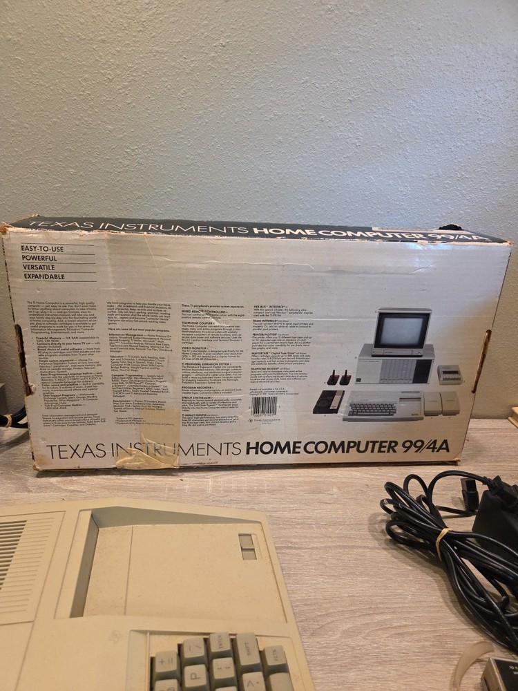 Vintage Texas Instruments Ti-99/4A (PHCOO4A) Home Computer Bundle Untested