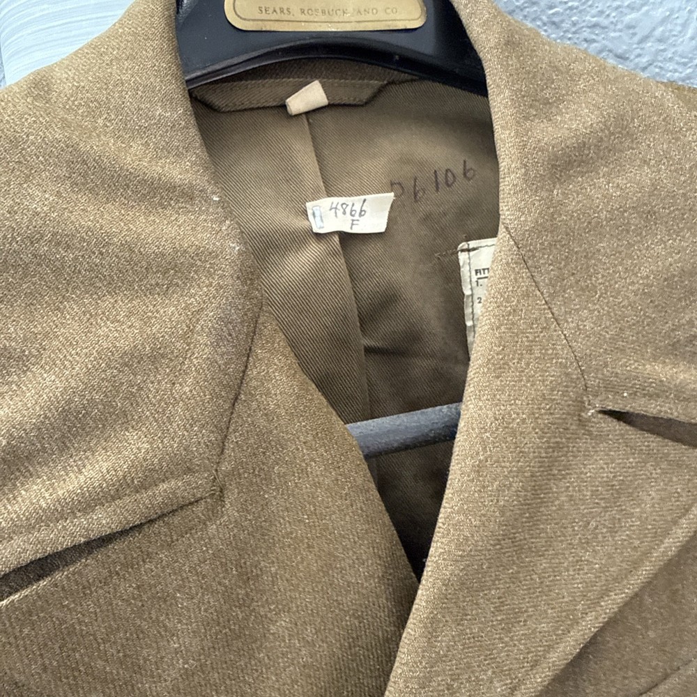 VTG WWII US Army Air Force Wool Field Jacket 36s Training Command Patch 13th Arm