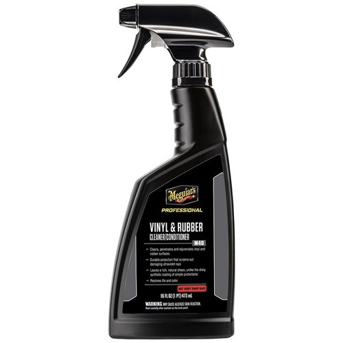 MEGUIAR'S M40 MIRROR GLAZE VINYL & RUBBER CLEANER & M4016