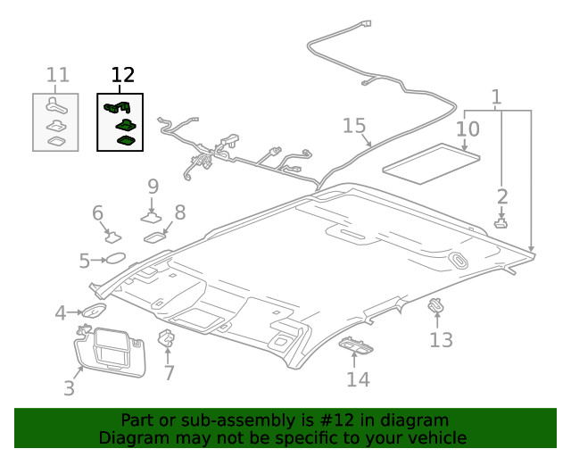 Genuine GM Navigation Microphone 85585292