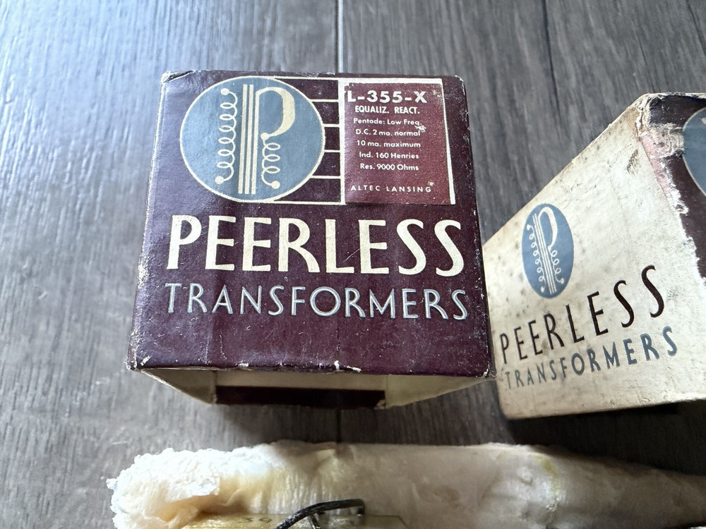 1948 Altec Lansing Peerless Equalizing Reactors L-355-X & L-350-X