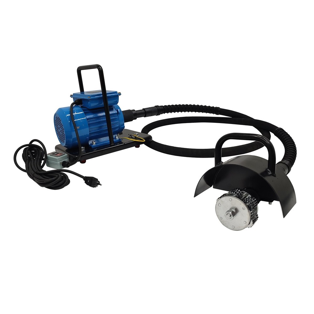 110V Hand-pushed Deck Scaler Marine Electric Scaling Machine Rust Remover