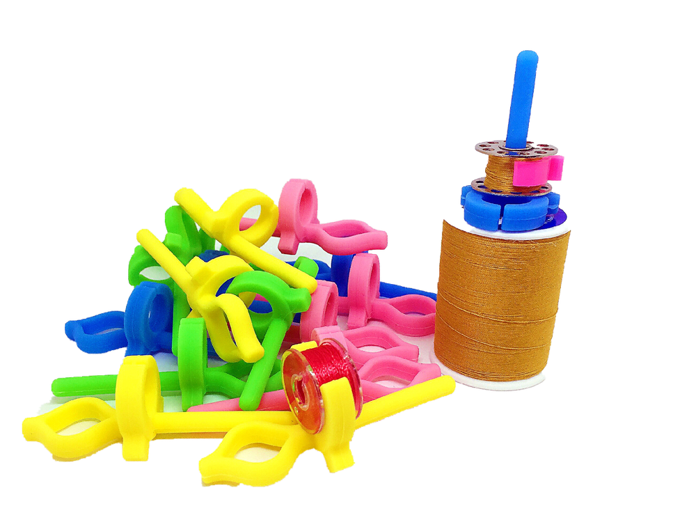 PeavyTailor 36 Pcs Bobbin Holder Clips Spool Huggers for Sewing Machines