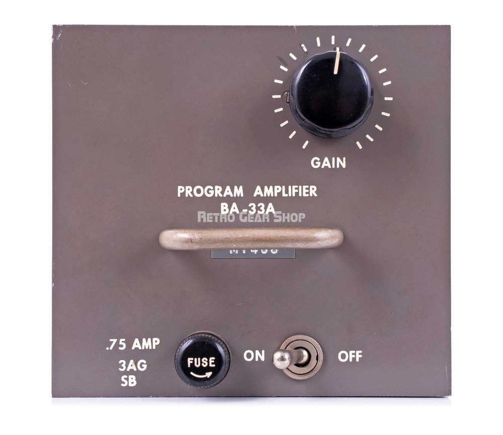 RCA BA-33A Program Amplifier Microphone Preamplifier Vintage Rare BA33A Mic Pre