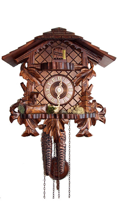Cuckoo Clock Three Leaves with Console 1.4511.01.P NEW