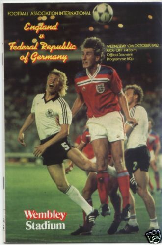 13.10.1982 England - Germany