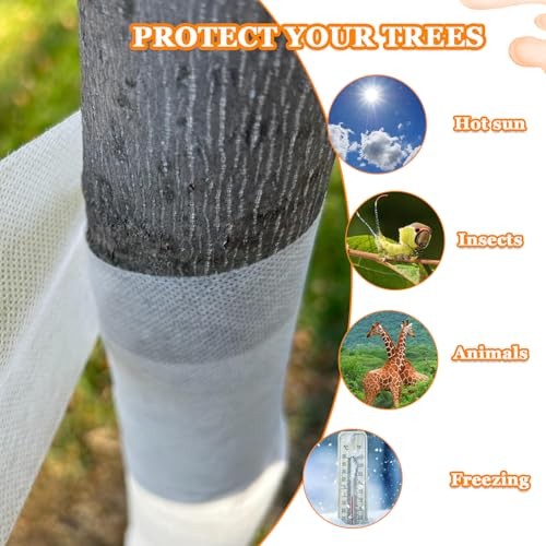 100ft Breathable Tree Trunk Bandage Cover, Tree Protector Wrap for Winter,