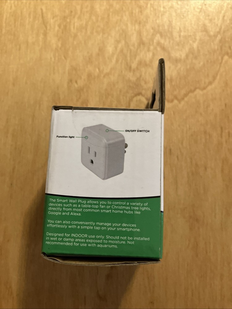 MaxLite Smart Wall Plug (Google and Alexa Compatible) Factory Sealed