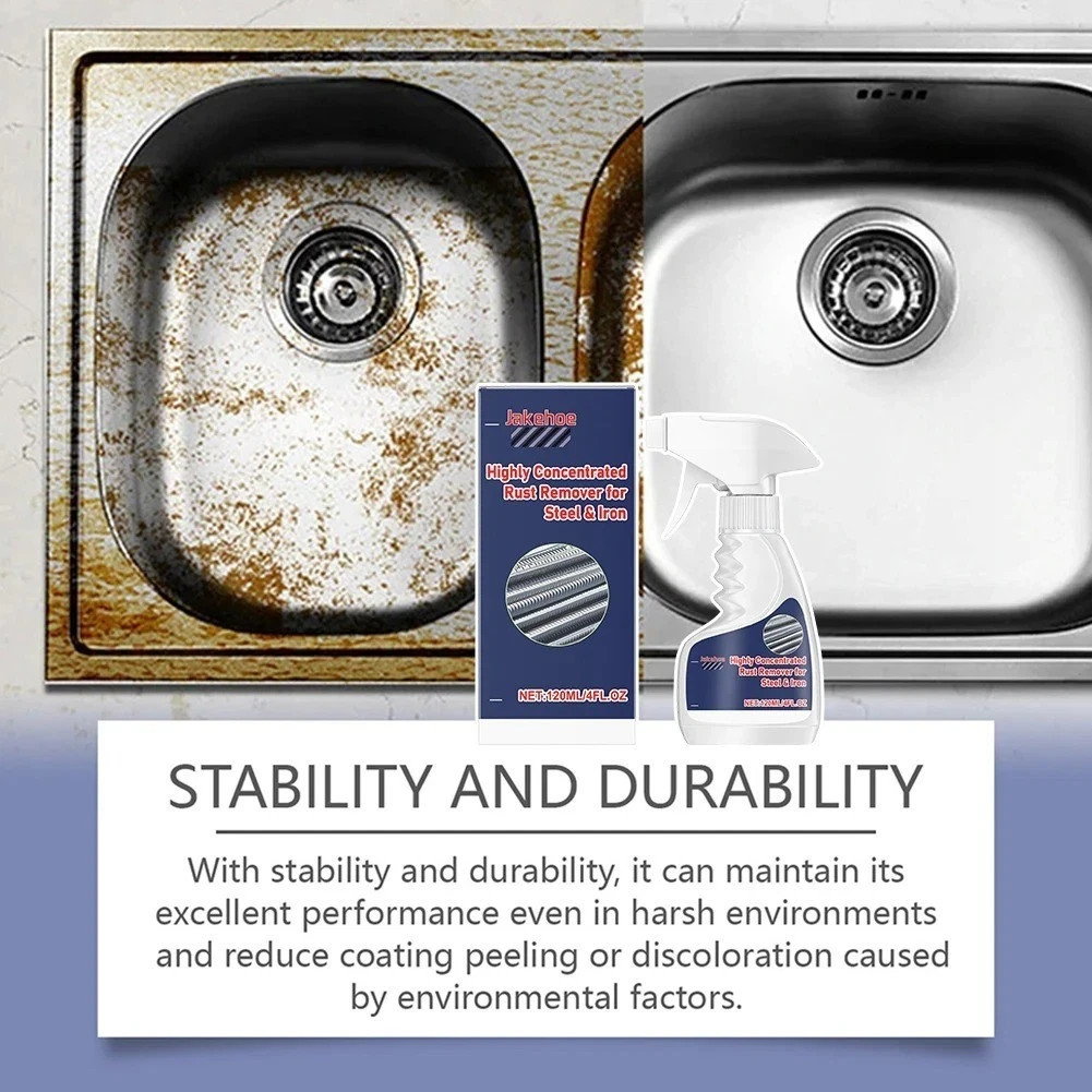 New Heavy Duty Rust Removal for Metal,Multipurpose Rust Remover Spray,Stainless