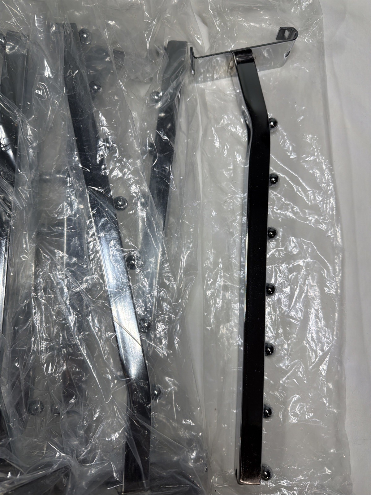 10 Pack 7 Ball Waterfall For Gridwall 13.8” Metal Hangers Display Chrome