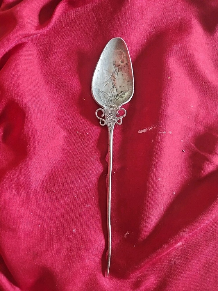 Antique Silver Tupu Shawl Pin Peruvian
