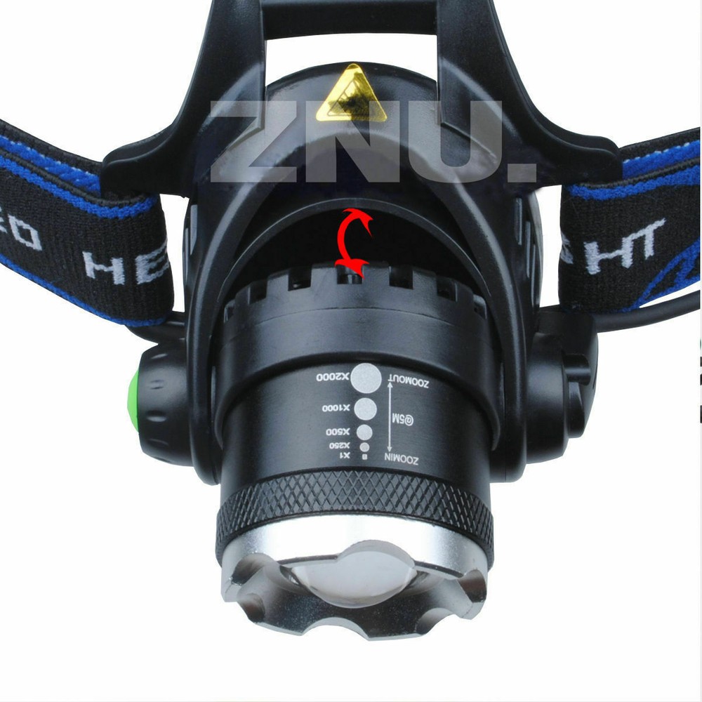 SuperBright LED Headlamp Headlight Flashlight Head Torch Camp US