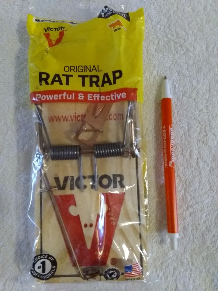 Wooden Old Style Large Mouse Rat Rodent Snap Trap