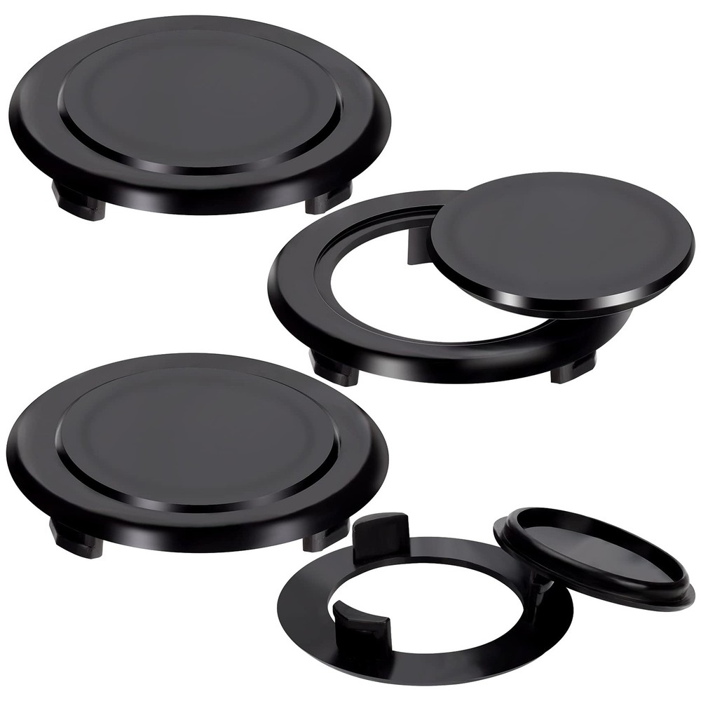 4 Pack Patio Table Umbrella Hole Ring and Cap Set, 4 Set