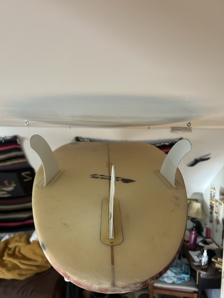 2000s Surfboard w/ Emo Skull Print