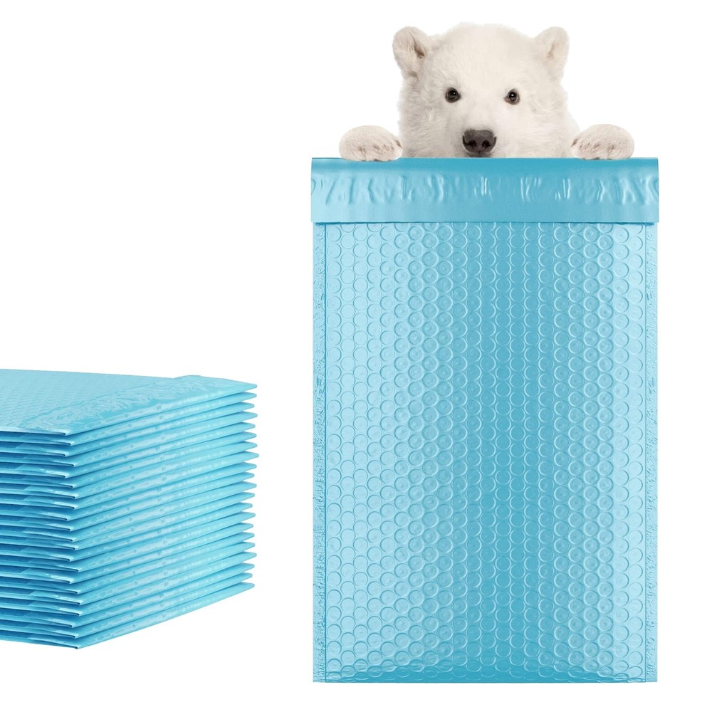 200 Blue Poly Bubble Mailers 5x9 Padded Envelopes