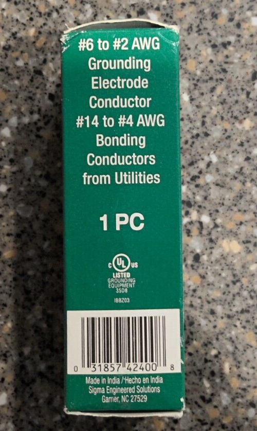 Sigma Electric ProConnex Intersystem Bonding Bridge For Grounding Applications