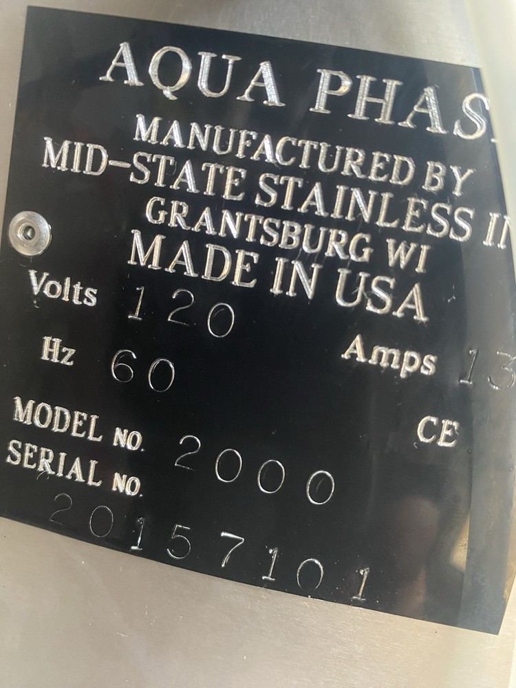 Aqua Phase Mid-State Stainless Wheelchair Washer Model 2000