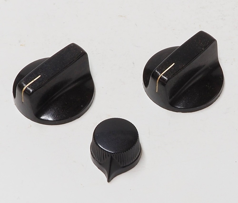 3 Original Heathkit Knobs for CR-1 Crystal Radio Qty 3 Knobs