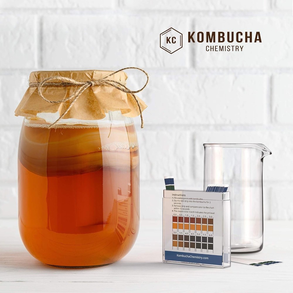 Kombucha pH Strips Kit 0-6 pH Range Accurate 100pcs for Fermentation