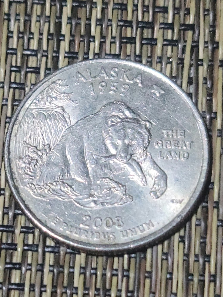 2008 Washington Alaska State Quarter "Extra Claw" Error